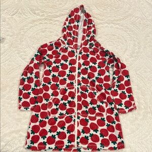 Hanna Andersson Strawberry Print Hooded Swim Cover